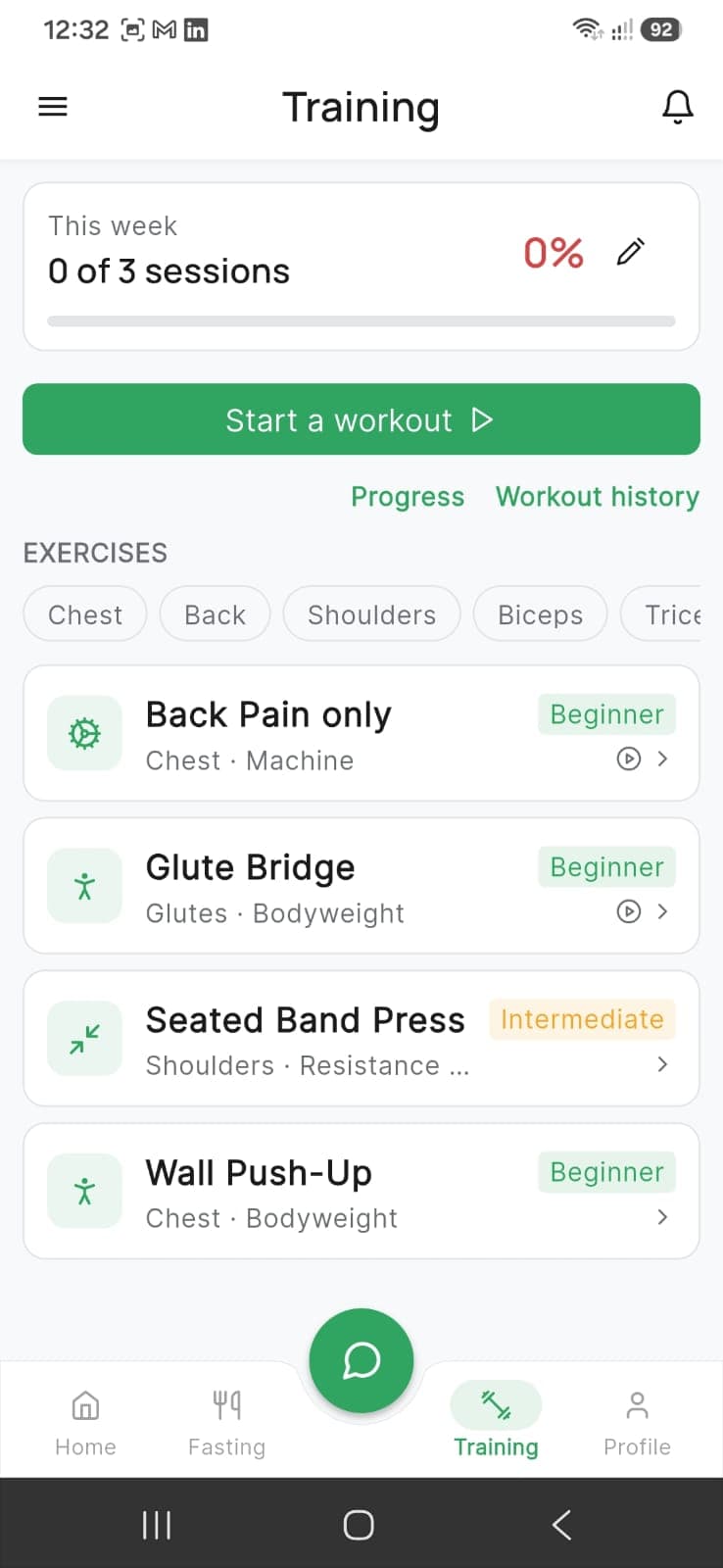 DiaRehab Strength Training Exercise Library